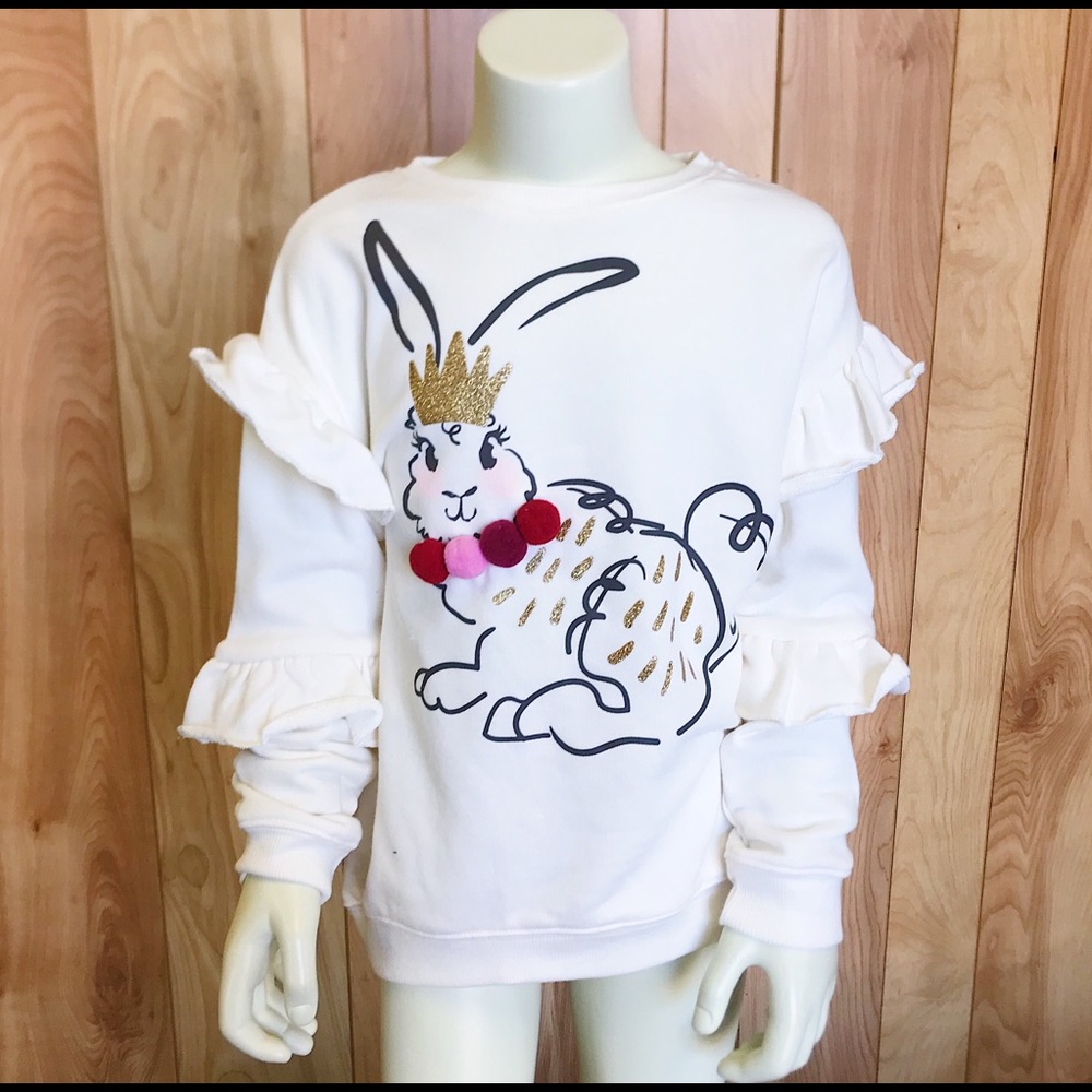 RESTOCKED NWT Pom Pom Queen Bunny Sweater - Picture 2 of 5